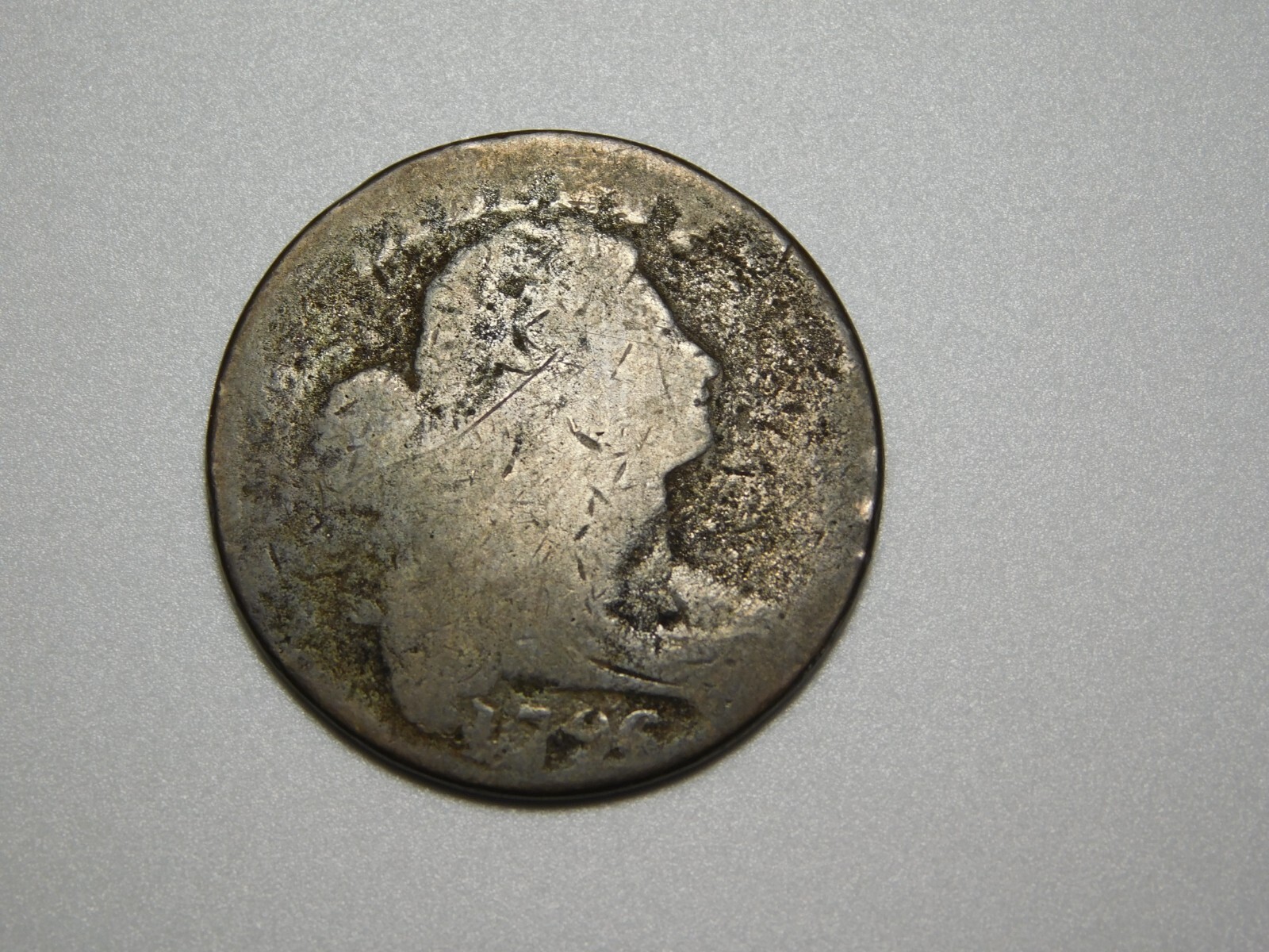 VINTAGE  US  COINS  1796 FLOWING HAIR  LARGE CENT