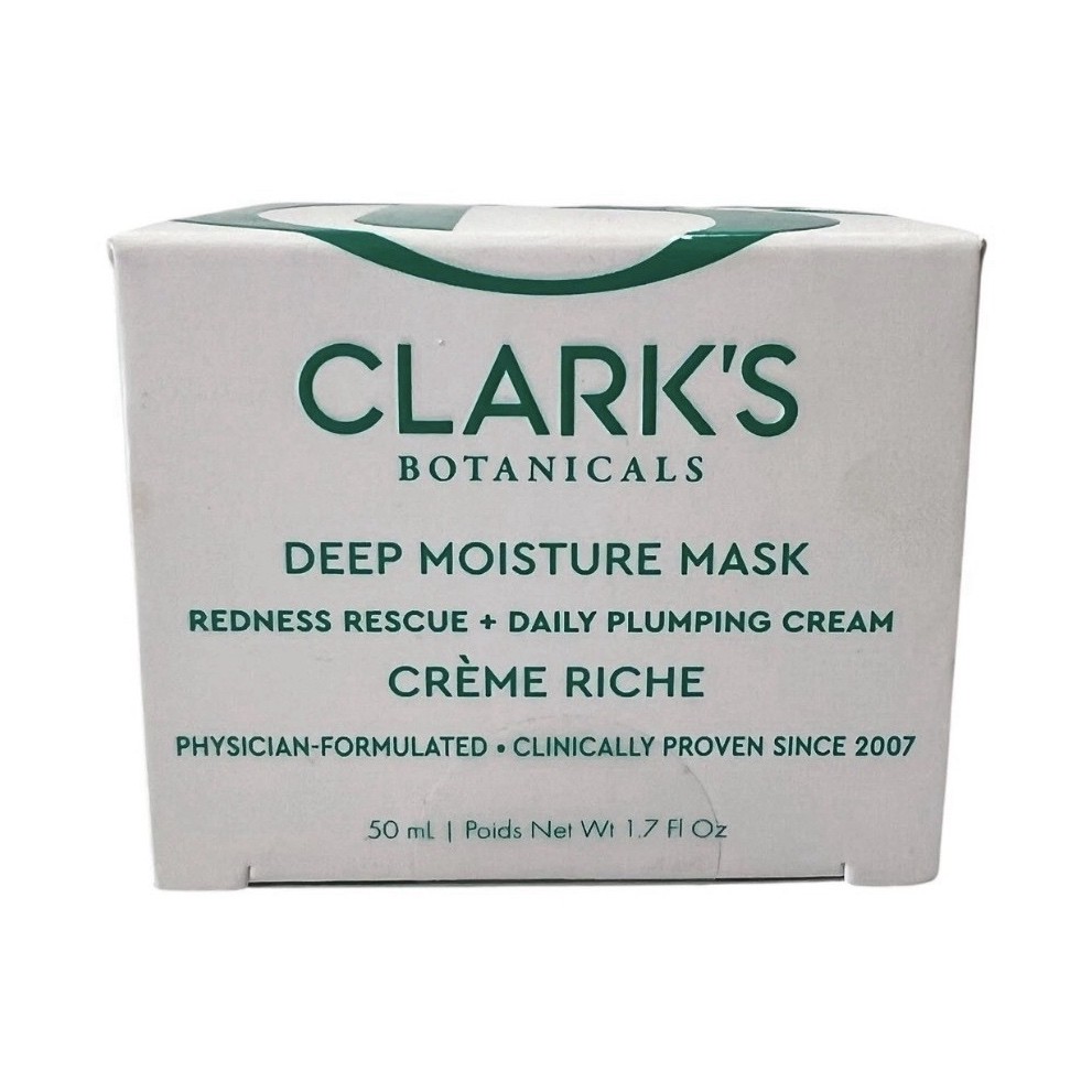 Clark\'s Botanicals Deep Moisture Mask 1.7 fl oz Hydrating Redness Rescue new Clark\'s Botanicals Deep Moisture Mask 1.7 fl oz Hydrating Redness Rescue new
