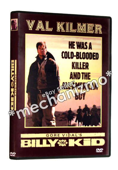Gore Vidal\'s BILLY THE KID (1989) DVD MOD Val Kilmer Rene Auberjonois REG 1 RARE