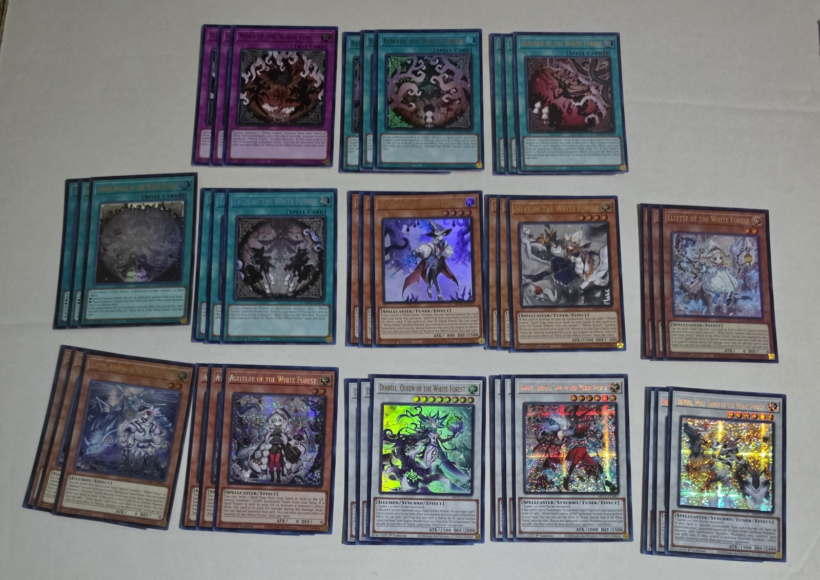 White Forest Deck Core 39 Card Astellar Elzette Azamina 1st Edition Yugioh