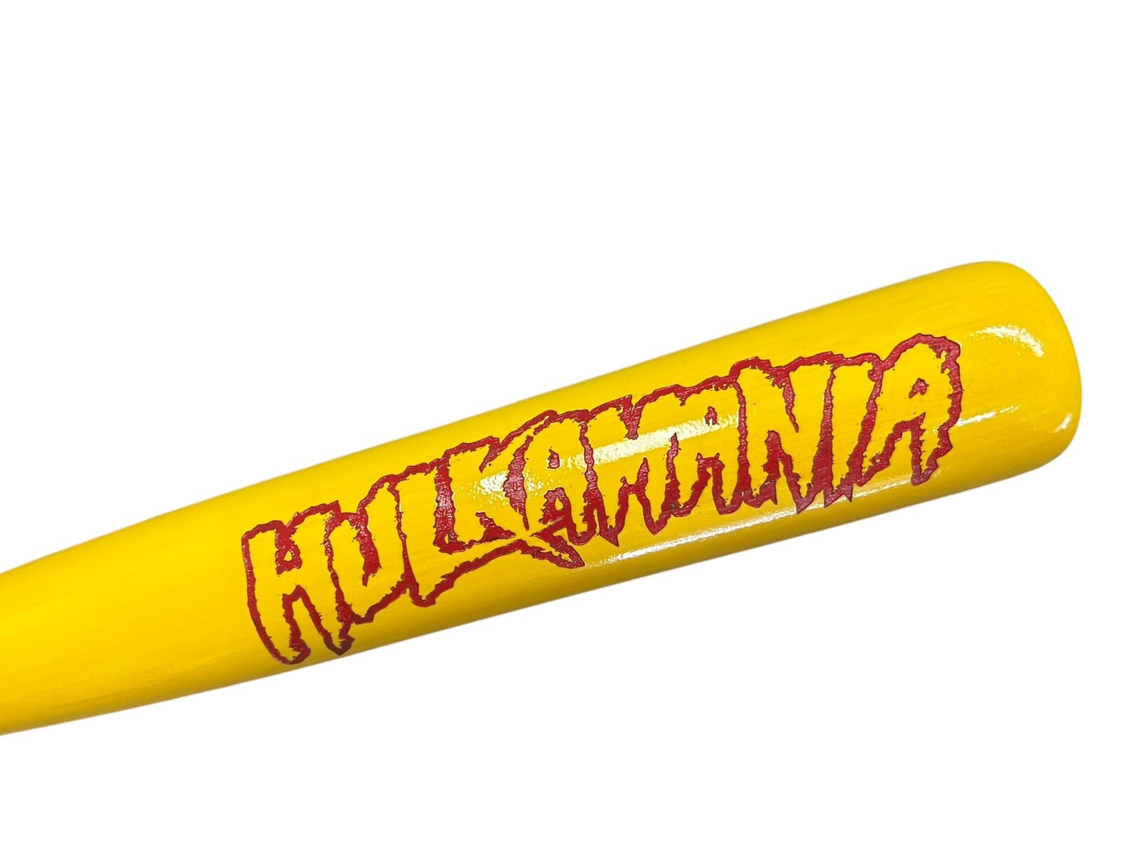 Hulk Hogan HULKAMANIA Limited Edition Custom Engraved Wooden Baseball Bat. Hulk Hogan HULKAMANIA Limited Edition Custom Engraved Wooden Baseball Bat.