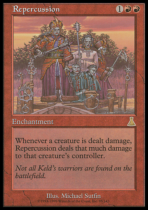Repercussion  X (1) Urza\'s Destiny MTG Ex/NM (RG) 4RCards