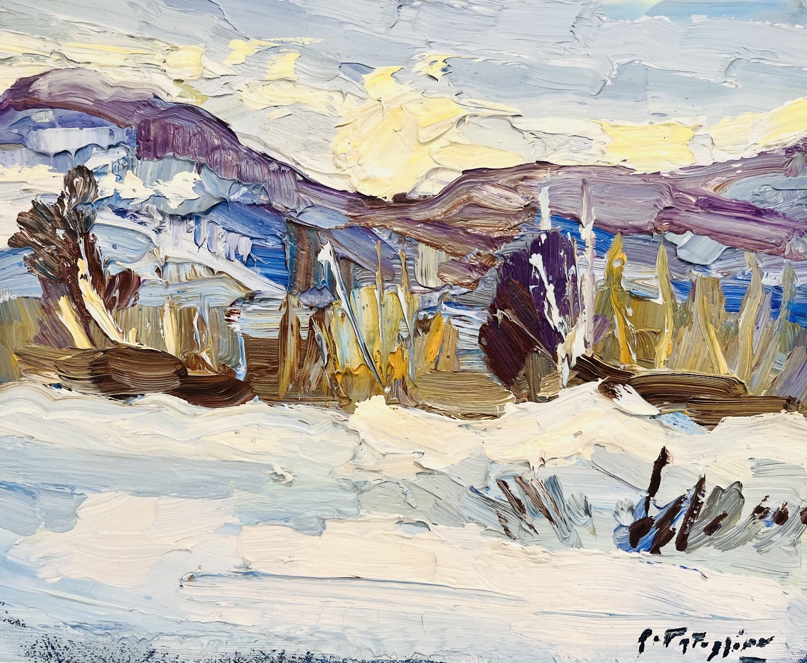 Armand Tatossian, Canadian, original oil painting, 10 x 12 in