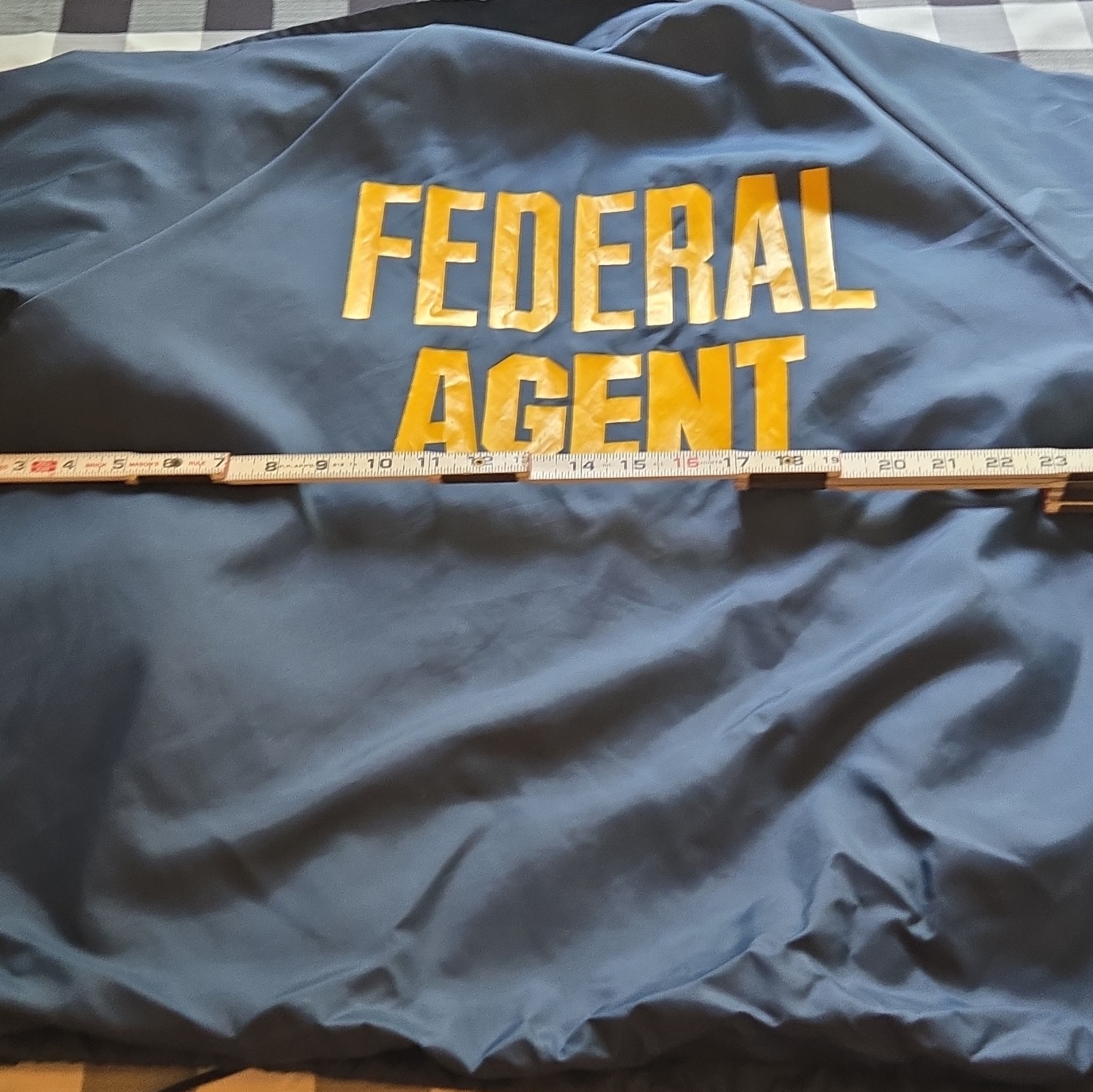 Vintage FBI Federal Bureau Of Investigation Jacket  XXL Windbreaker USA