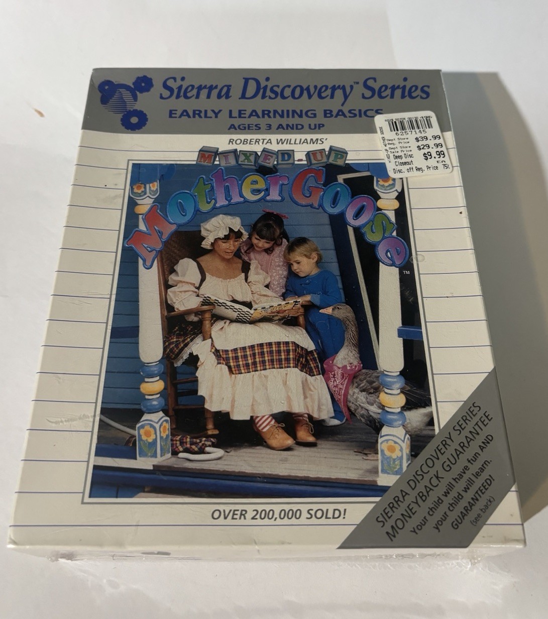 Roberta Williams\' Mixed-Up Mother Goose, 1991, Big Box, New & Sealed