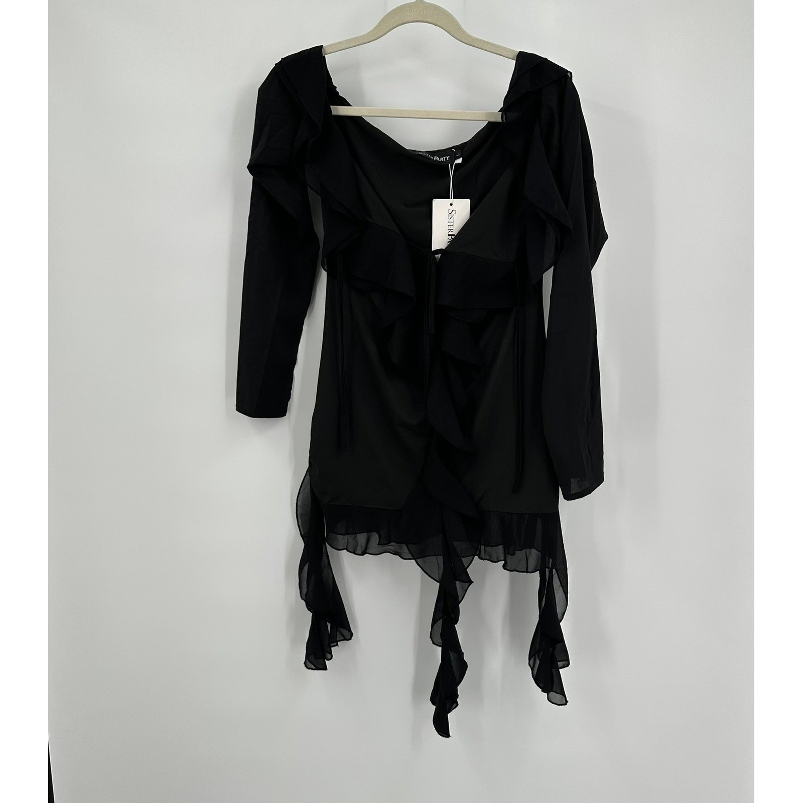 Womens Whimsigoth Dark Coquette Top Size L Goth Fairy Grunge Dark Romance Edgy