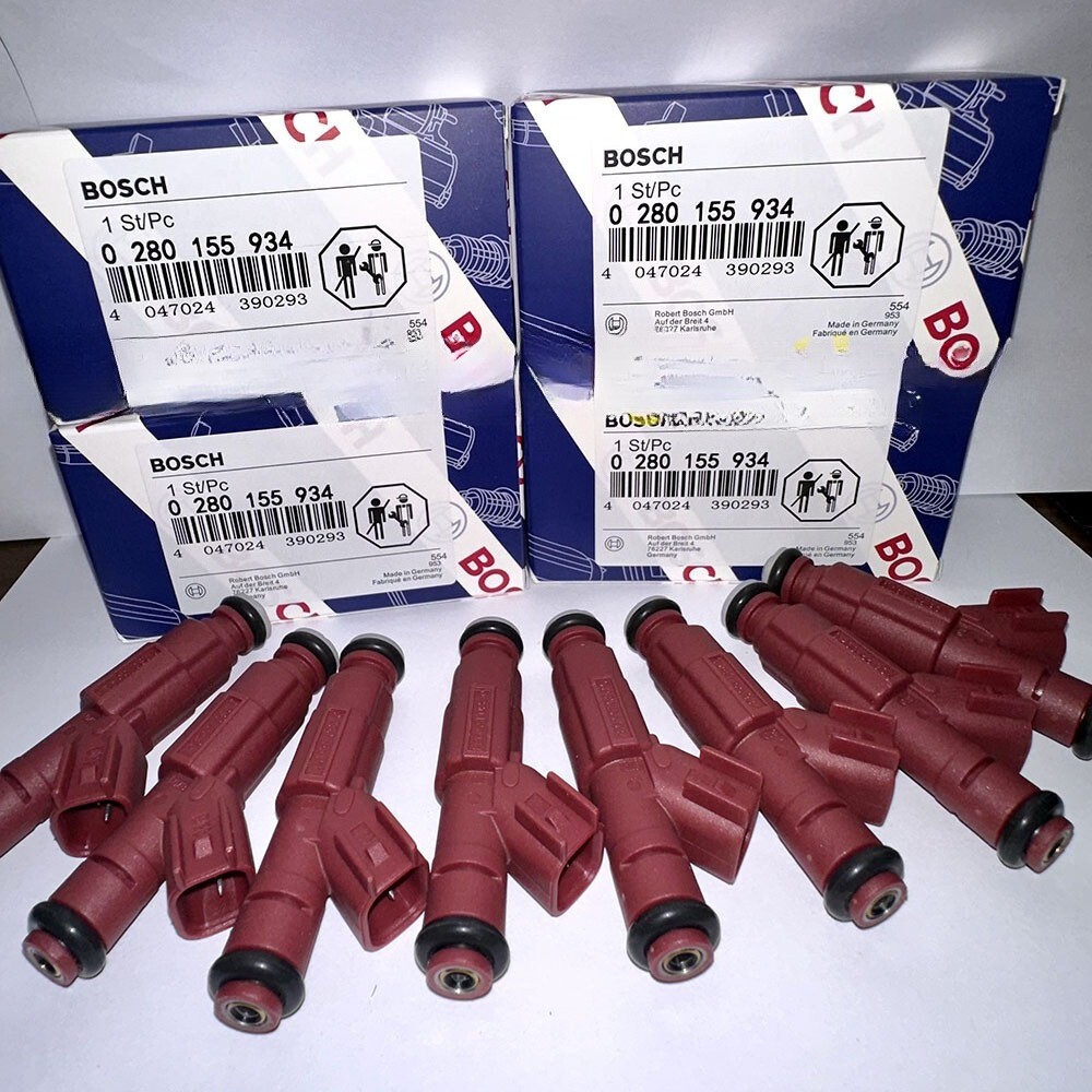 8X Original BOSCH Upgrade Fuel Injectors OEM 0280155934 For Dodge Ram 5.2L 5.9L