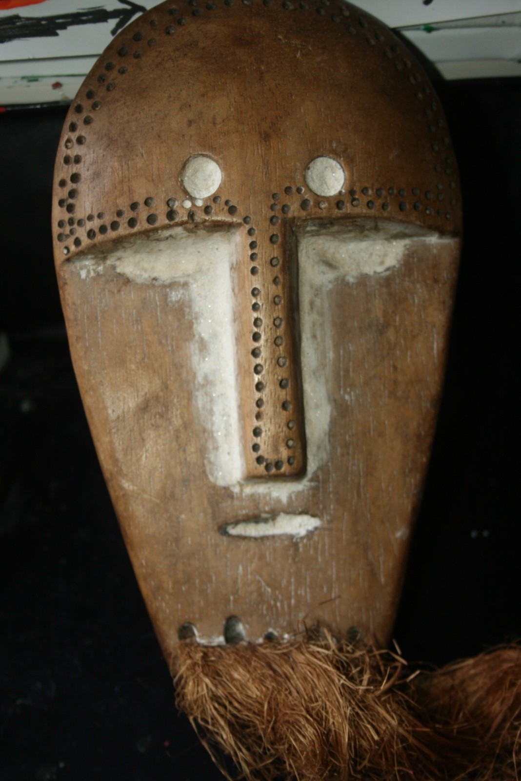 RARE OLD METOKO -LEGA HANDMASK BEGIN 20 TH C. R.D.CONGO PROVENANCE 