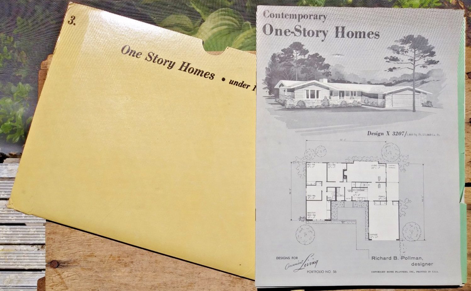One Story Homes Folder 1965 Mid Century Modern Contemporary House Design