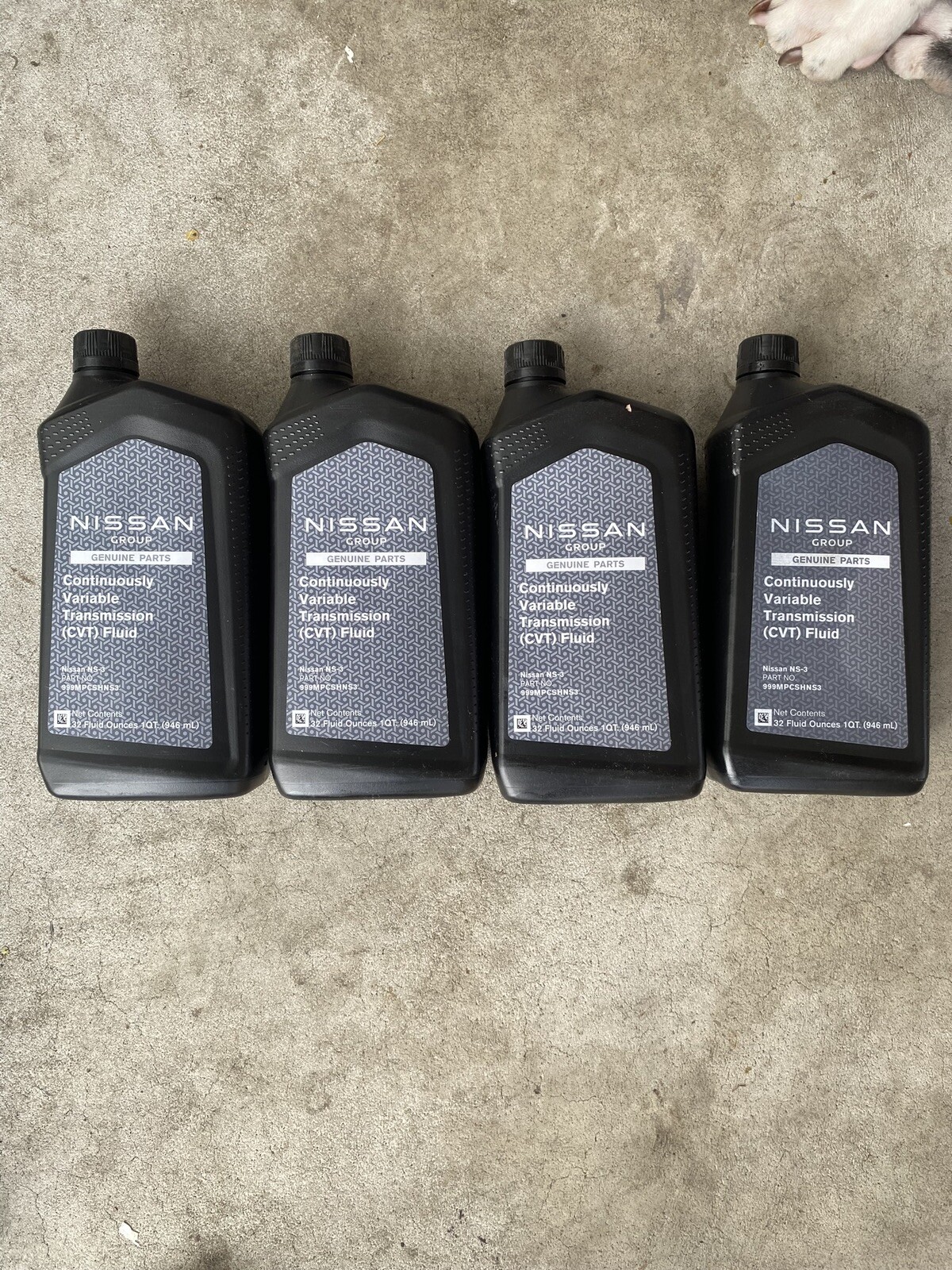 4 QUARTS GENUINE NISSAN NS-3 CVT FLUID TRANSMISSION FLUID 999MP-CV0NS3