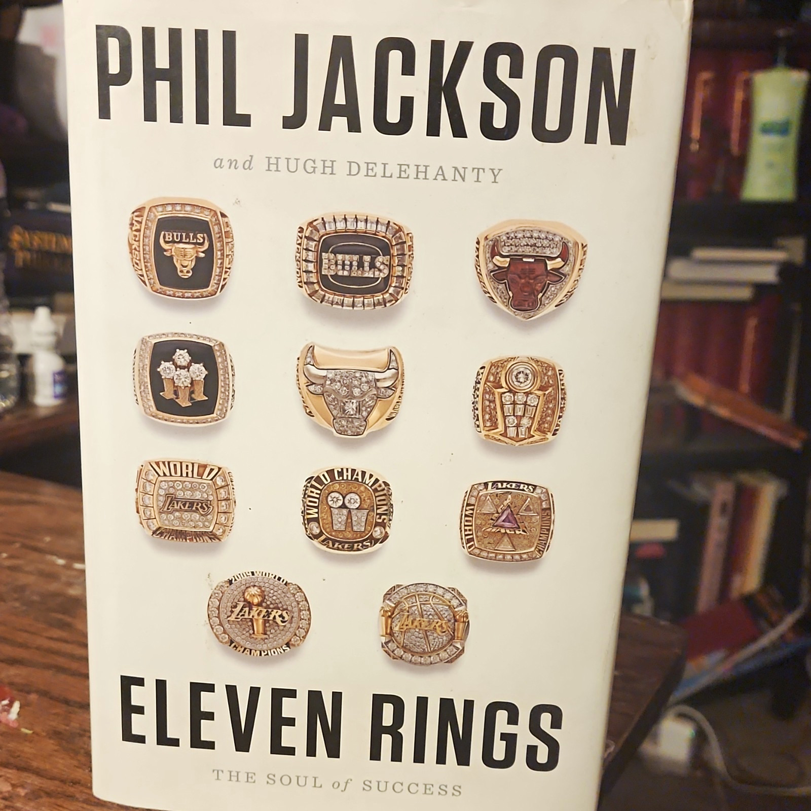 Phil Jackson Eleven Rings: The Soul of Success Signed Hardcover w/ Dust Jacket