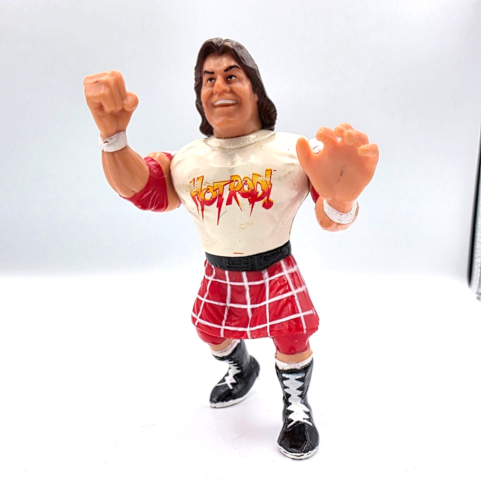 VINTAGE 1991 Hasbro Rowdy Roddy Piper Action Fig Series 2 Kilt Scottish WWF WWE