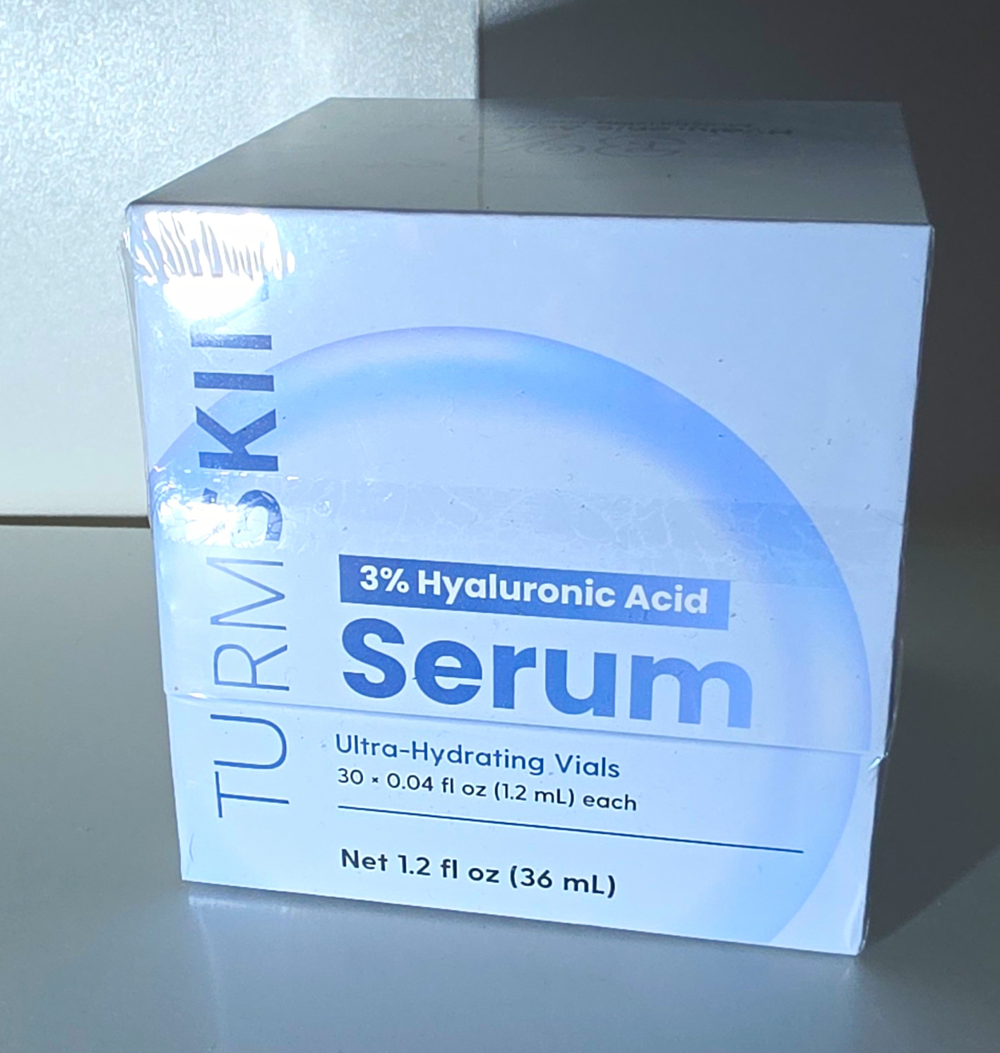 TURMSKIN 3% Hyaluronic Acid Facial Serum Hydrating 30 Vials 1.2 fl oz.