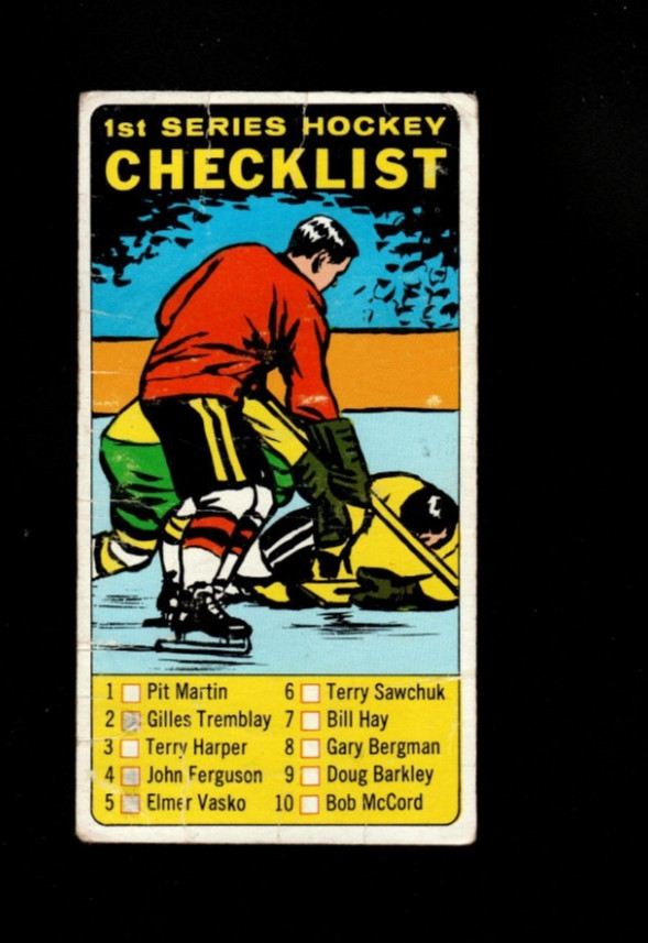 1121* 1964-65 Topps # 54 Marked Checklist VG