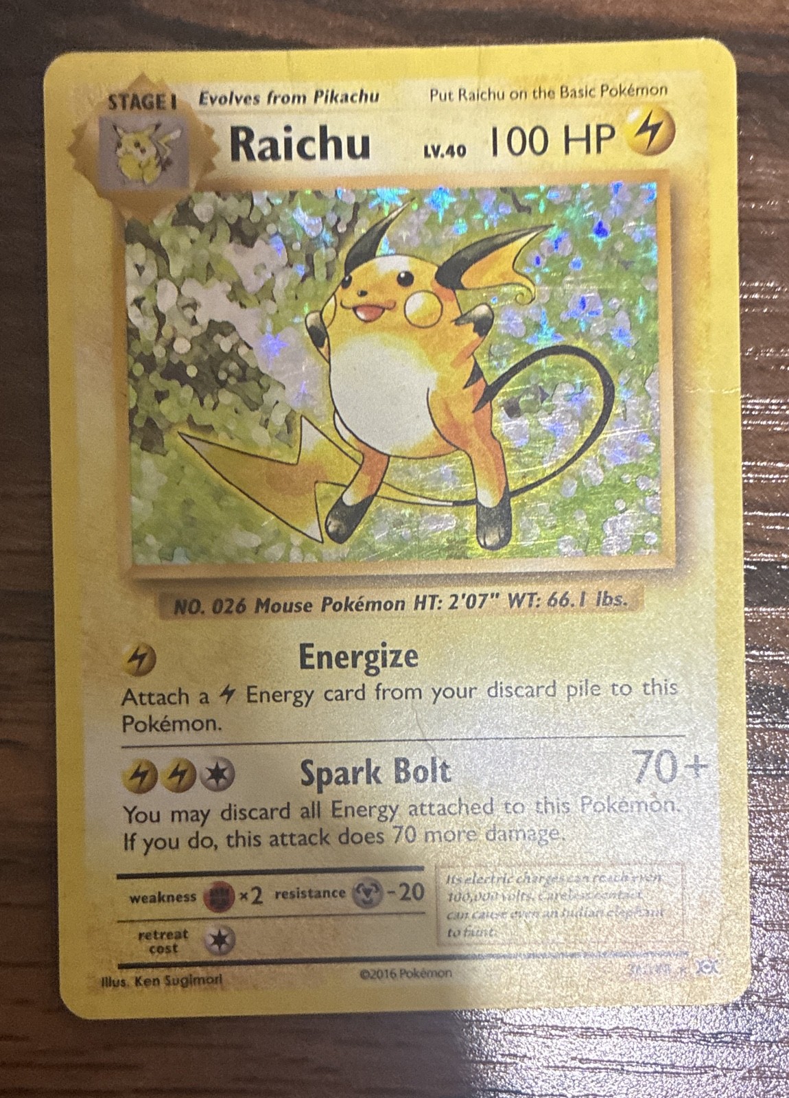 Raichu 36/108 Evolutions Holo Raichu 36/108 Evolutions Holo