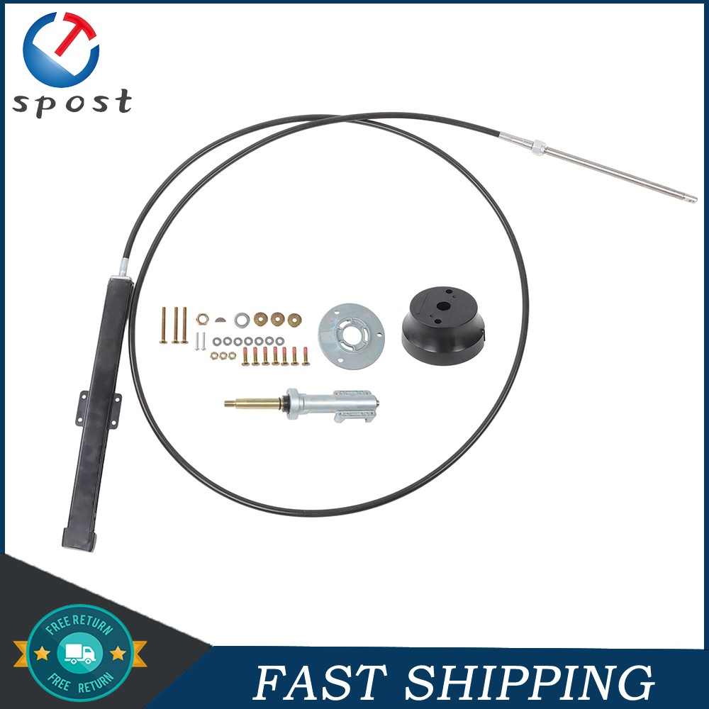 SS14112 Marine Steering Cable Kit Back Mount Rack And Pinion 12Feet New SS14112 Marine Steering Cable Kit Back Mount Rack And Pinion 12Feet New