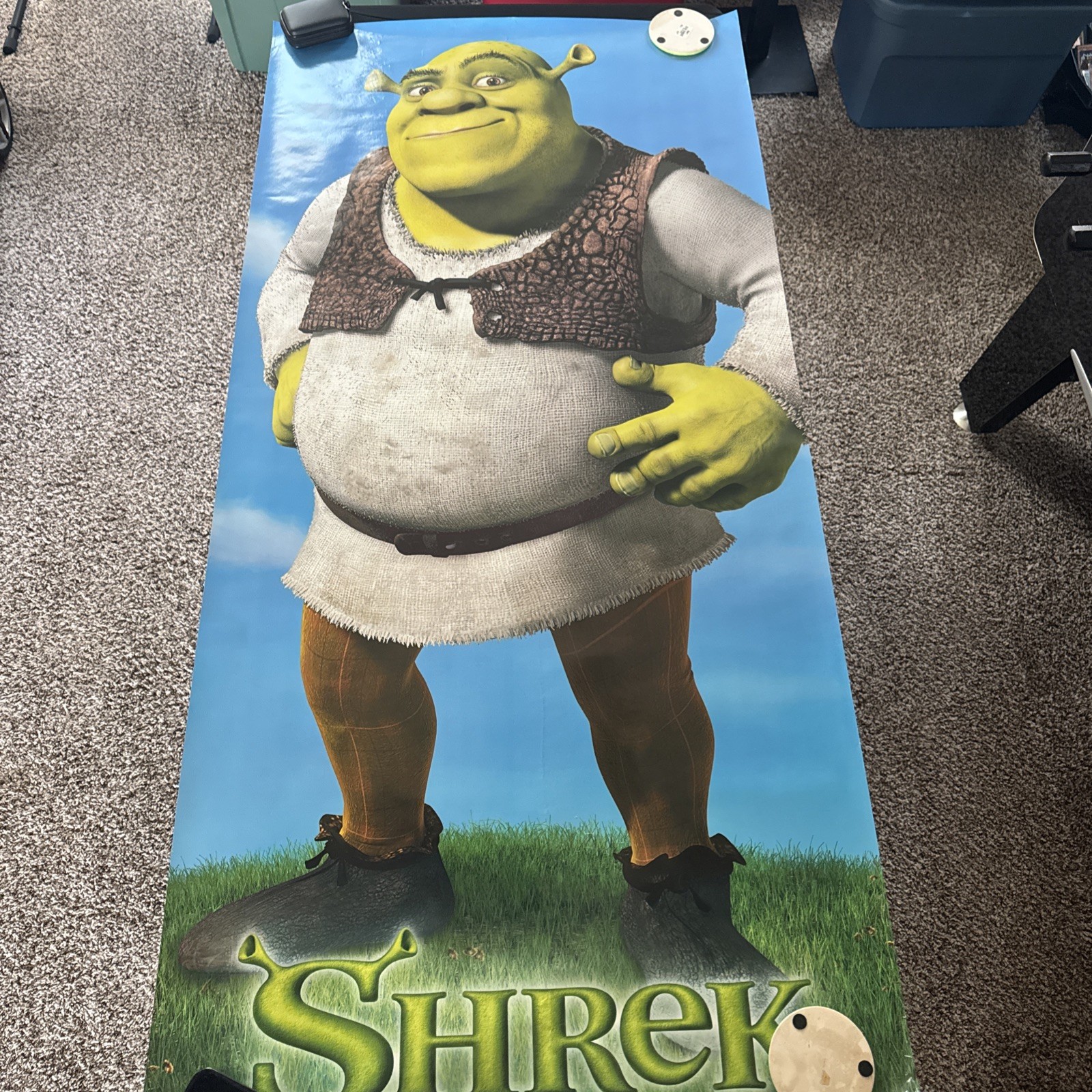 Shrek 2001 Original Dreamworks Life Size Movie Poster 32 x 68”- Mike Myers  Rare