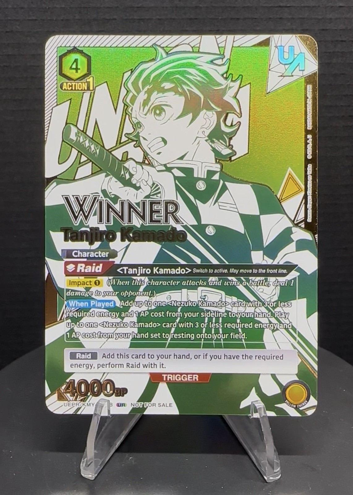 đŸ”¥Union Arena Demon Slayer Tanjiro Rare Battle WINNER English Tourney Promo đŸ”¥Union Arena Demon Slayer Tanjiro Rare Battle WINNER English Tourney Promo