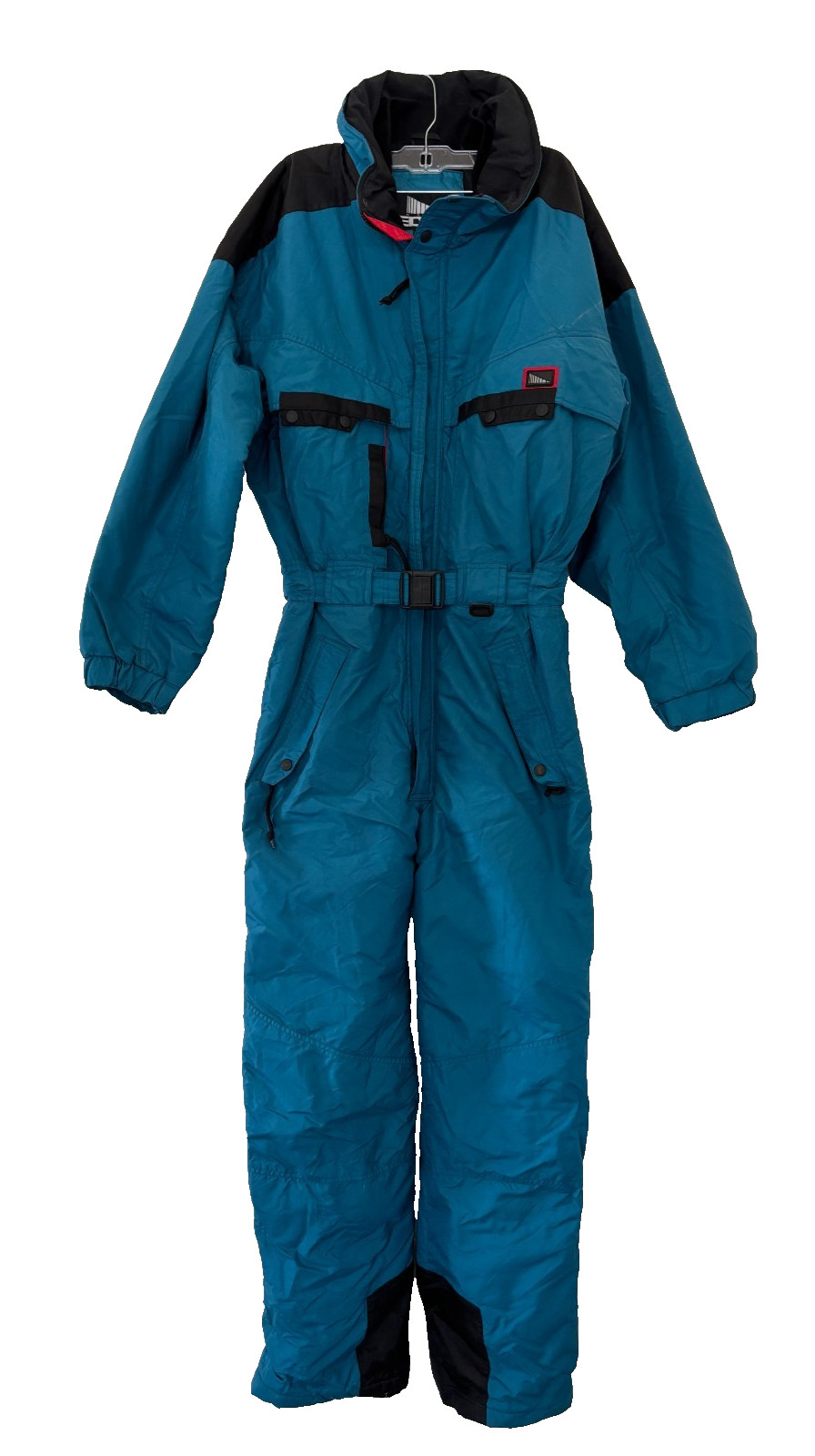 Vintage Inside Edge Ski Suit Medium Teal One Piece 90s Retro Gorpcore Apres 80s