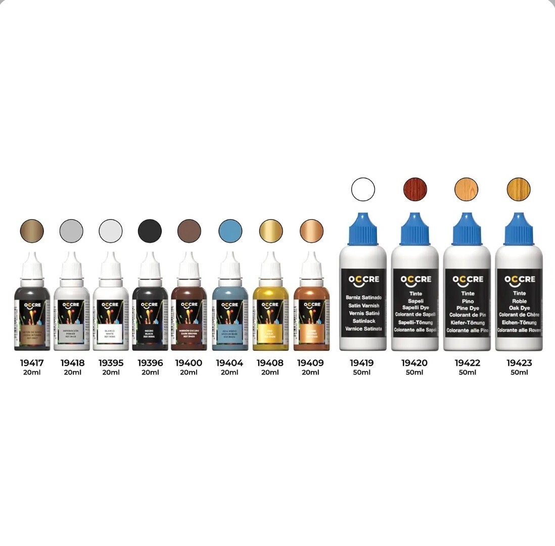 Occre 90532 HMS Erebus Acrylic Paint Set 12 bottles