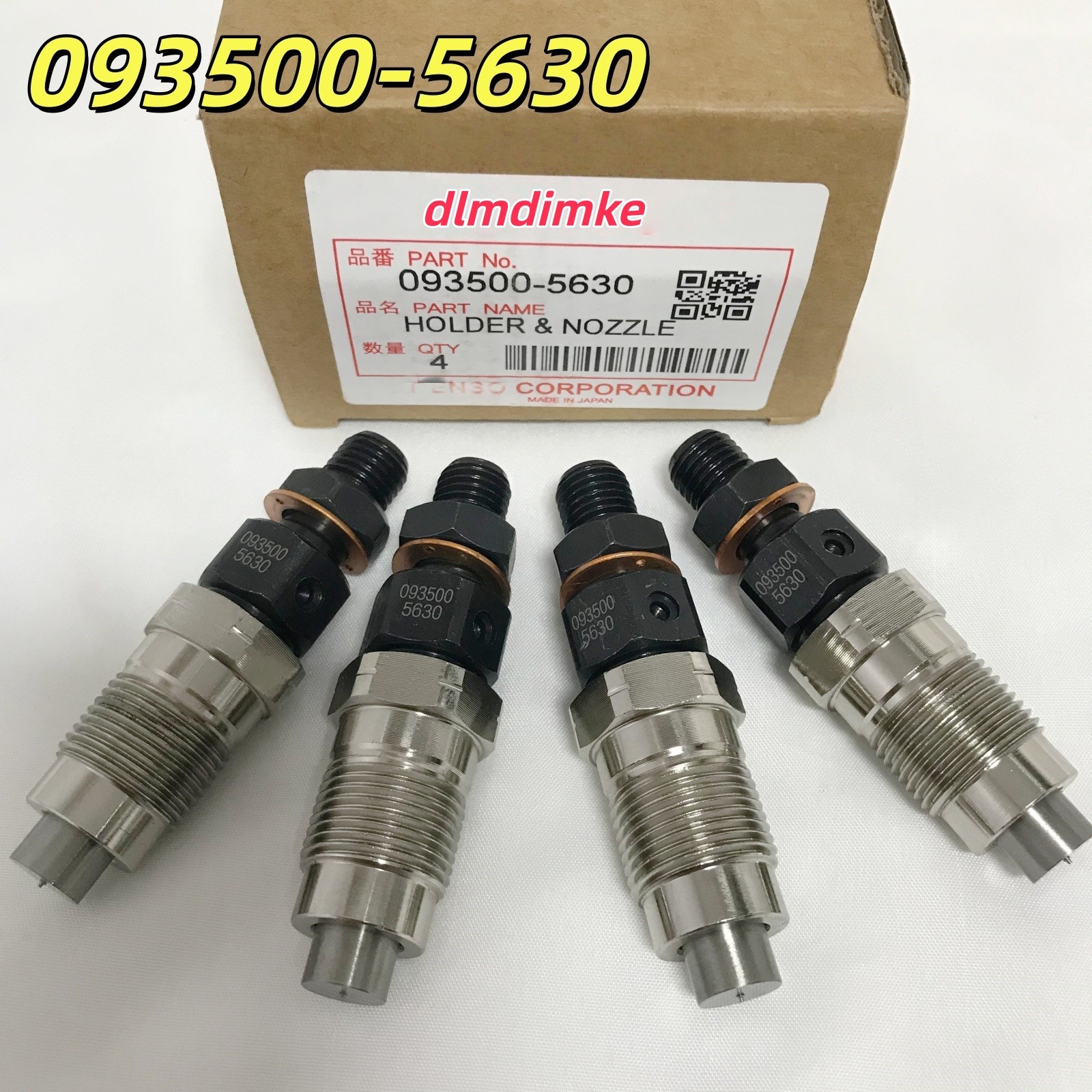 OEM 093500-5630 / 23600-69105 x4 Denso HOLDER & NOZZLE SET 1KZ-T 1KZ-TE 3.0L 205