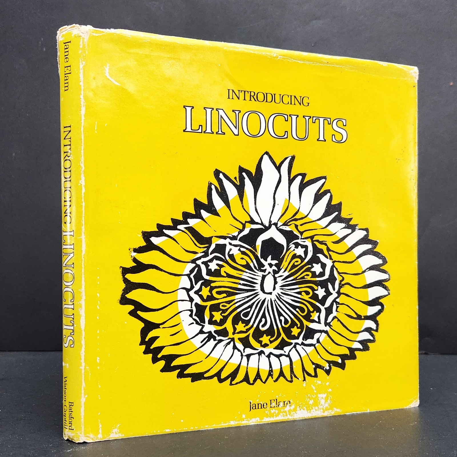 1969 vintage Print Making Method : Introducing Linocuts by Jane Elam Hardcover