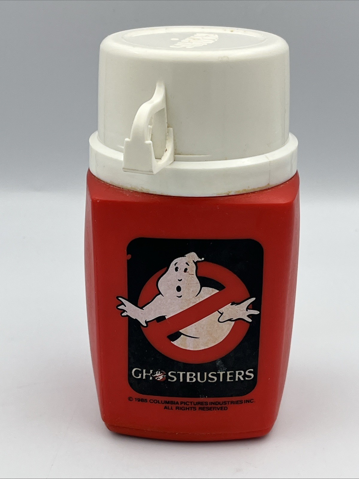 Vintage 1985 Ghostbusters Thermos 8oz King-Seeley Columbia Pictures