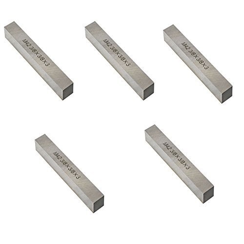 5Pcs 3/8\'\' x 3/8\'\' x 3\'\' M42 Cobalt Steel Square Tool Bit Lathe Fly Cutter Mill