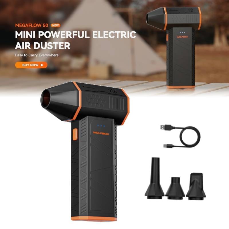WOLFBOX MF50/MF100/MF200 Electric Air Duster Super Power Turbo Fan for Keyboard
