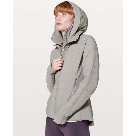 LULULEMON Extra Mile Jacket Dark Chrome Gray Sz 12 $228