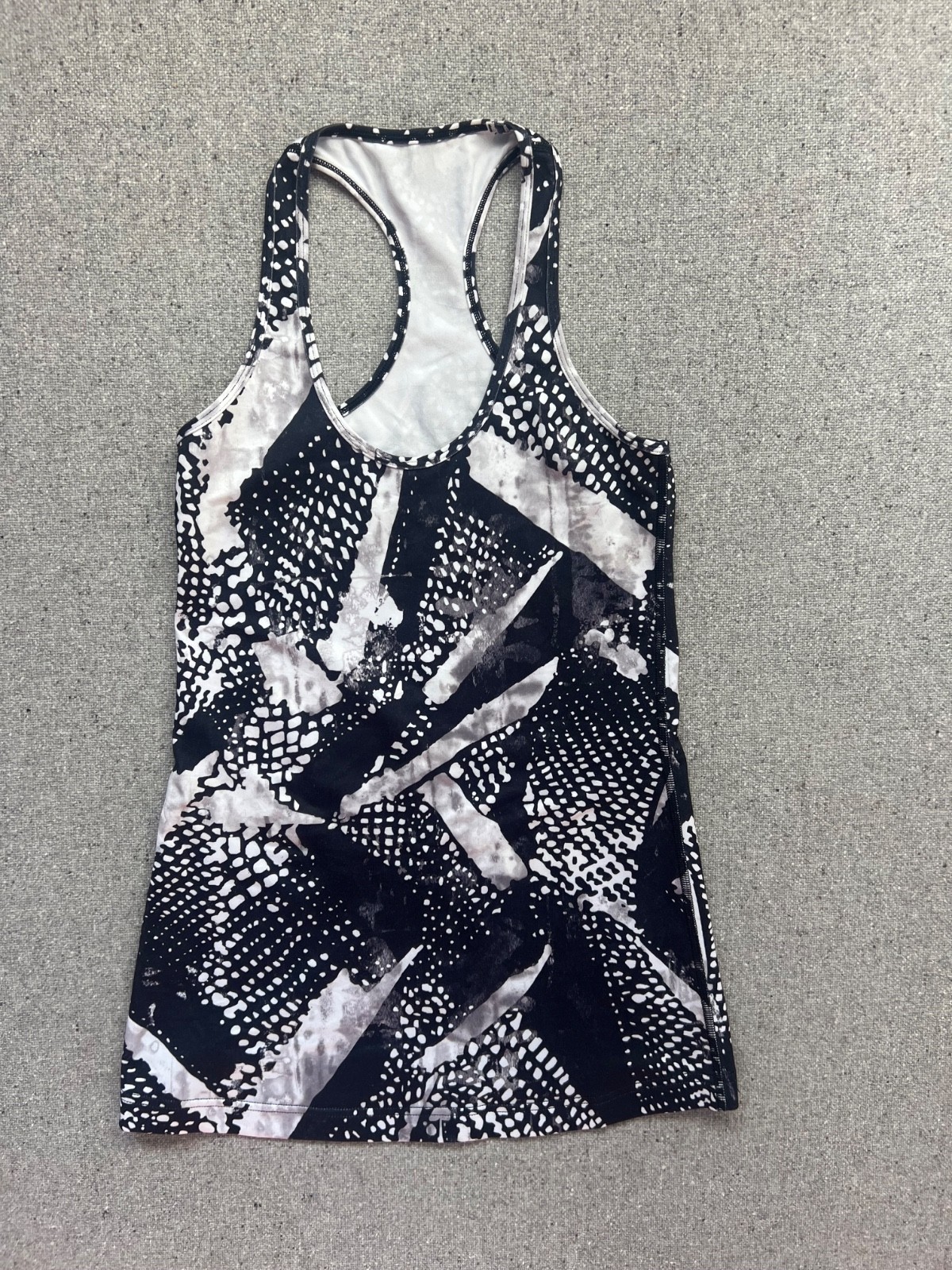 Lululemon Womens Tank Top Black Gray Ebb To Street Womens Size 0