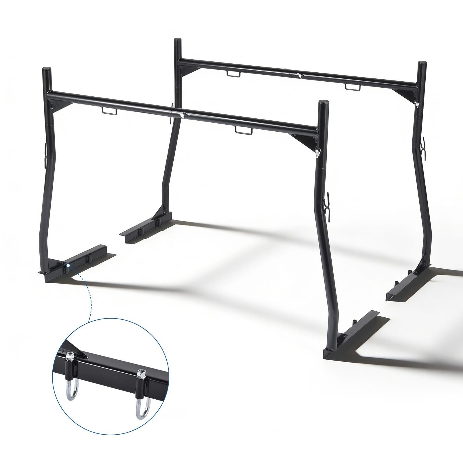 800lbs Adjustable Pickup Truck Bed Ladder Cargo Rack Luggage Carrier Kayak
