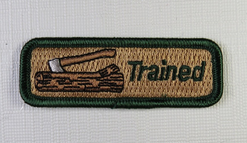 Wood Badge Trained Patch Boy Cub Scout Leader Boy Scouts of America Spoof Comic