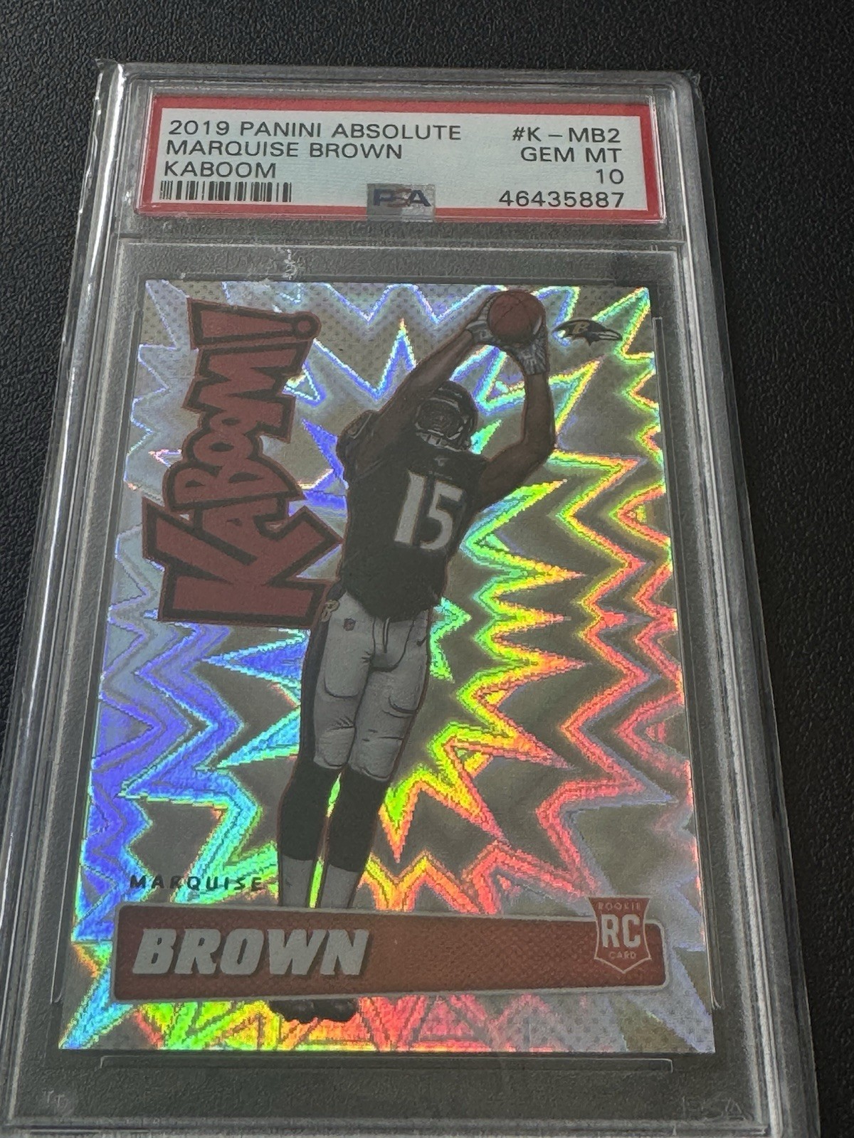 MARQUISE BROWN PSA 10 ROOKIE KABOOM 2019 PANINI ABSOLUTE RC SSP POP 13 MARQUISE BROWN PSA 10 ROOKIE KABOOM 2019 PANINI ABSOLUTE RC SSP POP 13