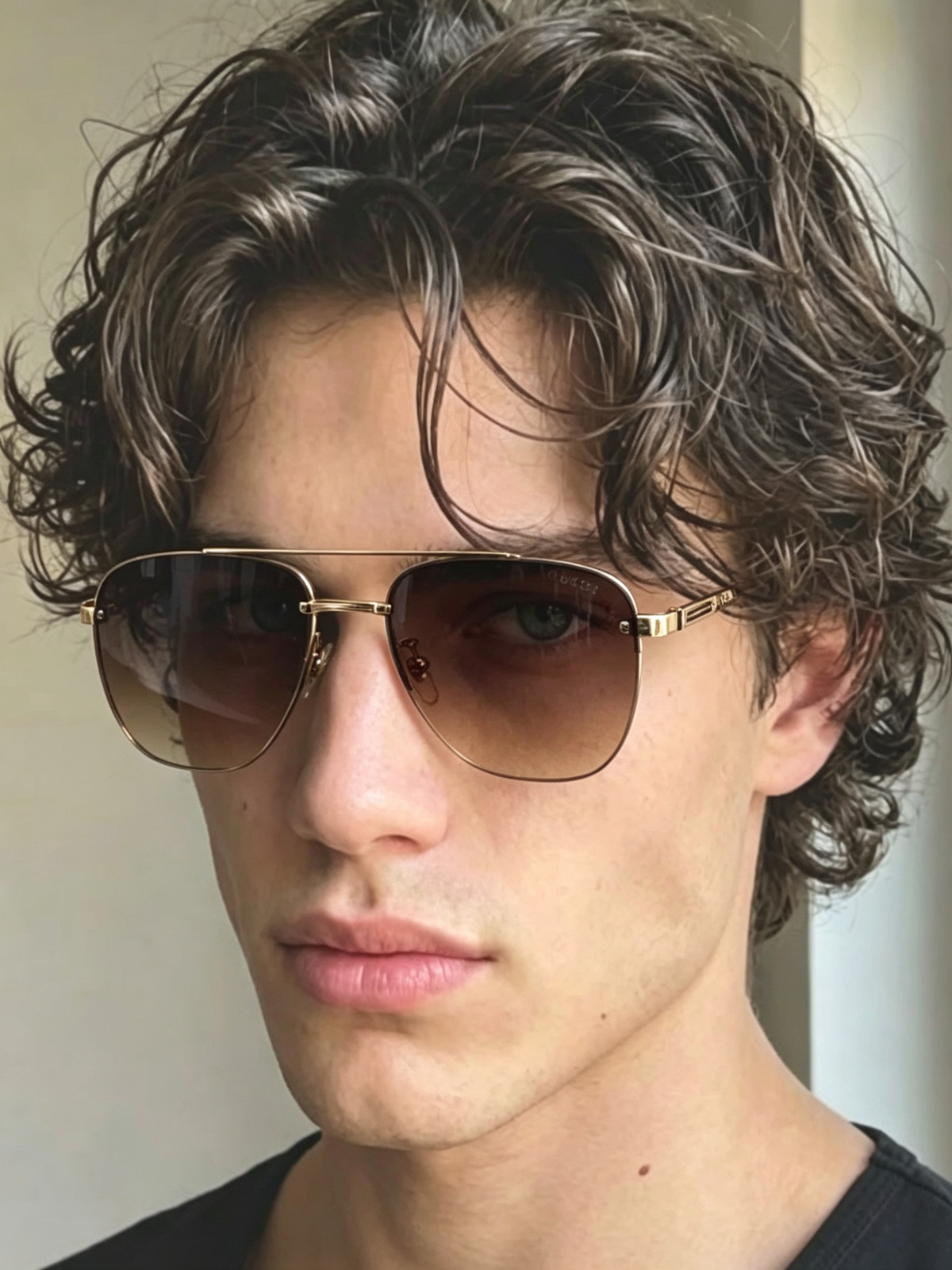Gucci GG1289S‑003 Gold Rimless Sunglasses Brown Gradient Lens 62‑14‑145mm Gucci GG1289S‑003 Gold Rimless Sunglasses Brown Gradient Lens 62‑14‑145mm