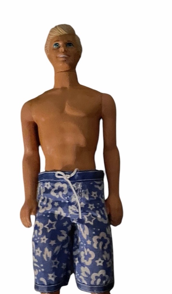Vtg 1968 Mattel Ken doll with blonde molded hair and a suntanned body Green Eyes Vtg 1968 Mattel Ken doll with blonde molded hair and a suntanned body Green Eyes