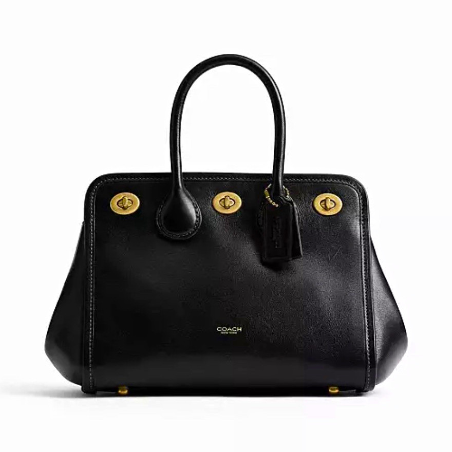 Coach Black Turnlock Tote Bag 22 - The Coach Originals Coach Black Turnlock Tote Bag 22 - The Coach Originals