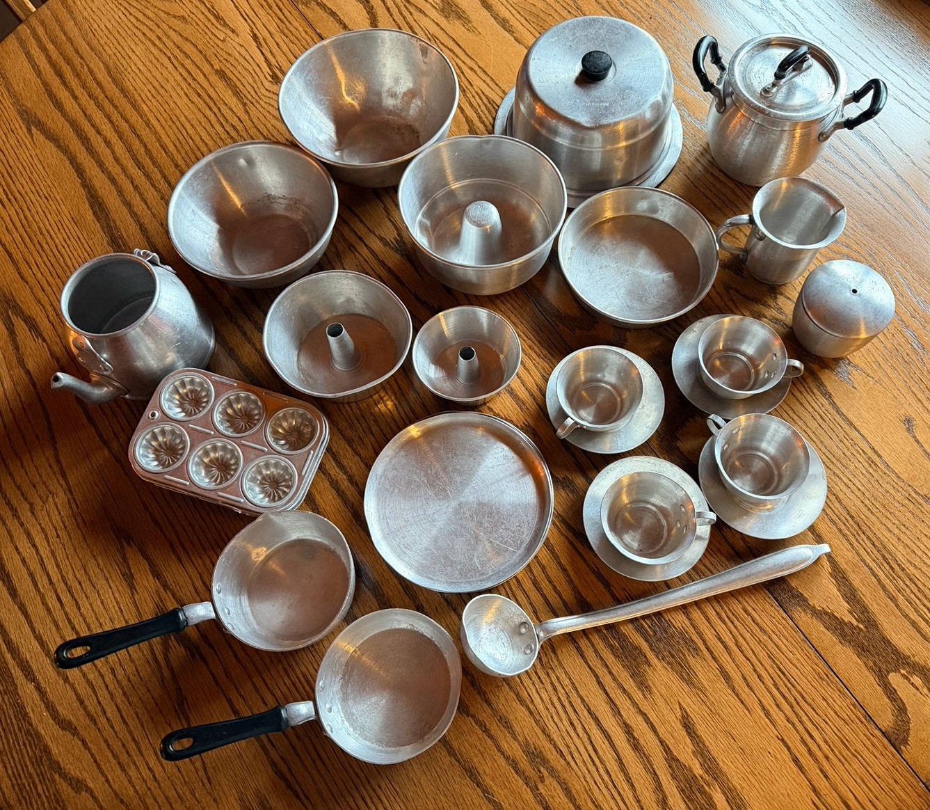 Vintage (1960's) Aluminum Tea Cooking Set CREATIVE PLAYTHINGS ITALY