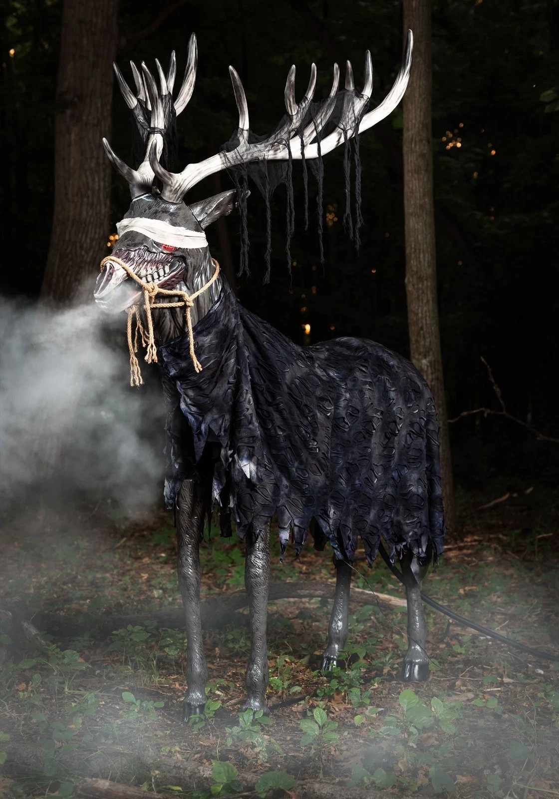 7 FT ANIMATED UNDEAD STAG ANIMATRONIC HALLOWEEN PROP