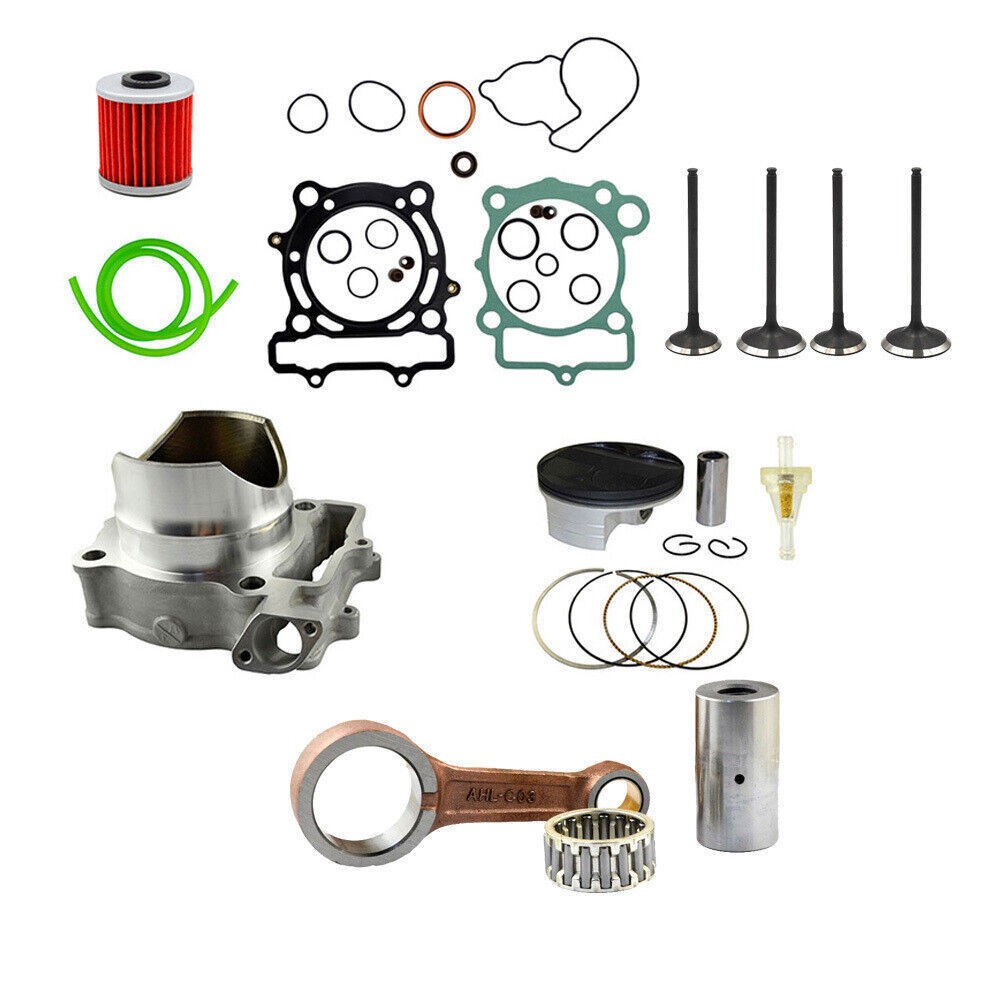 Cylinder Connecting Rod Valve For 2004-2008 Kawasaki KX250F &Top End Gaskets Kit