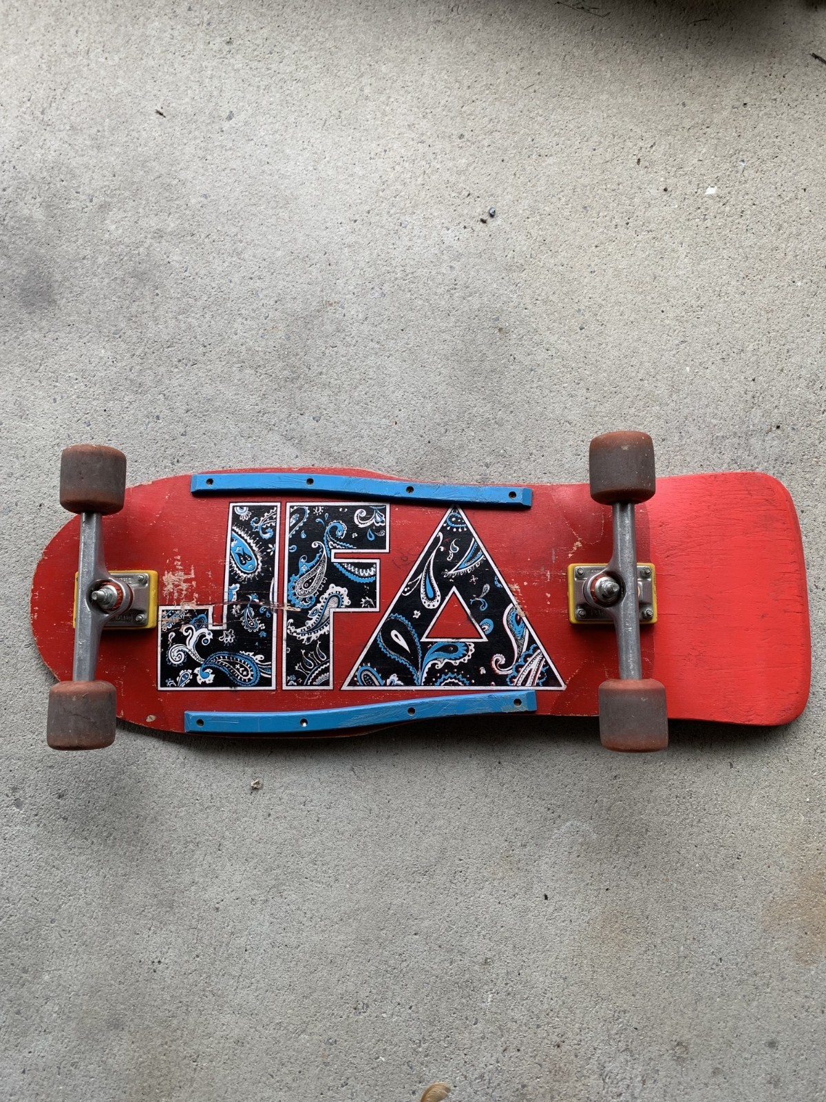 Vintage 1985 JFA Skateboard Original Independent Trucks & Powell Peralta Wheels Vintage 1985 JFA Skateboard Original Independent Trucks & Powell Peralta Wheels