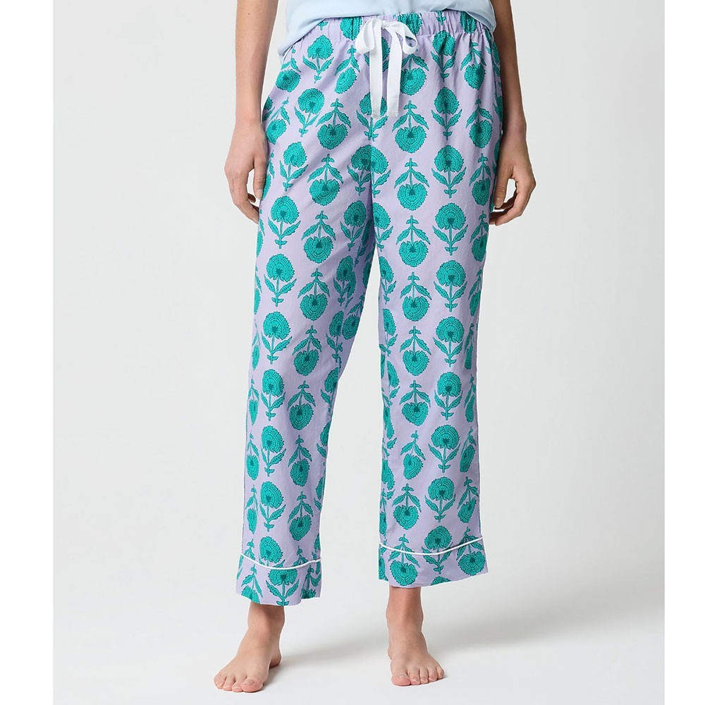 J. Crew NWT $79.50 Gorgeous 100% Cotton Cropped Cotton Pajama Pant | Sz XXL