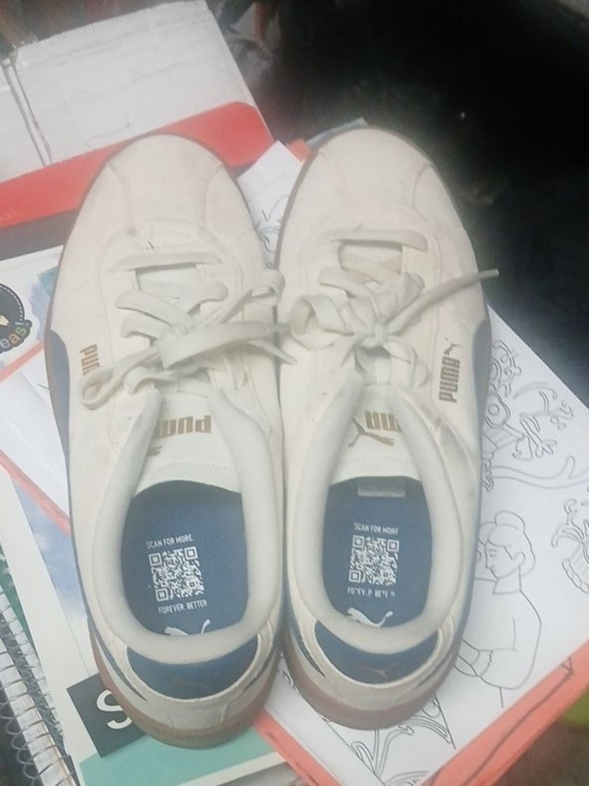Puma Roma \'68 Revival - White Club Navy Men’s Size 10 Sneakers NEW