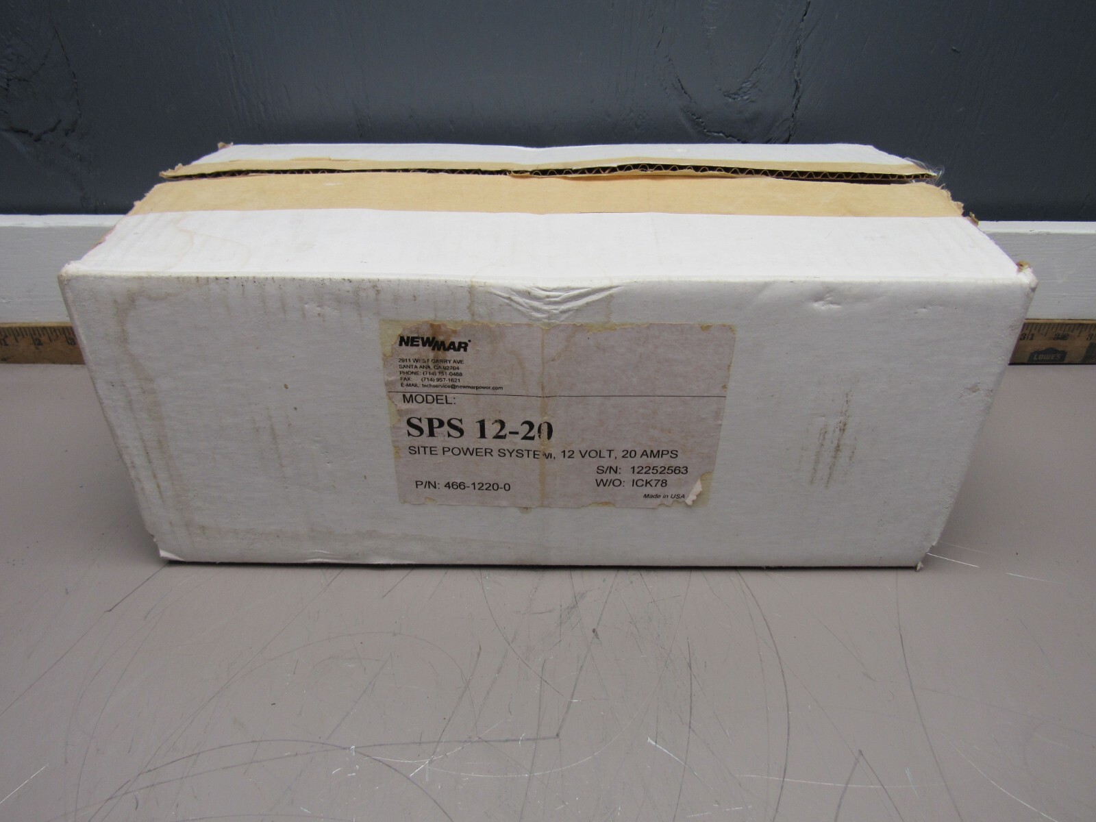NEWMAR SPS 12-20, SITE POWER SYSTEM,12 VOLT, 20 AMPS, NEW IN BOX MAKE OFFER