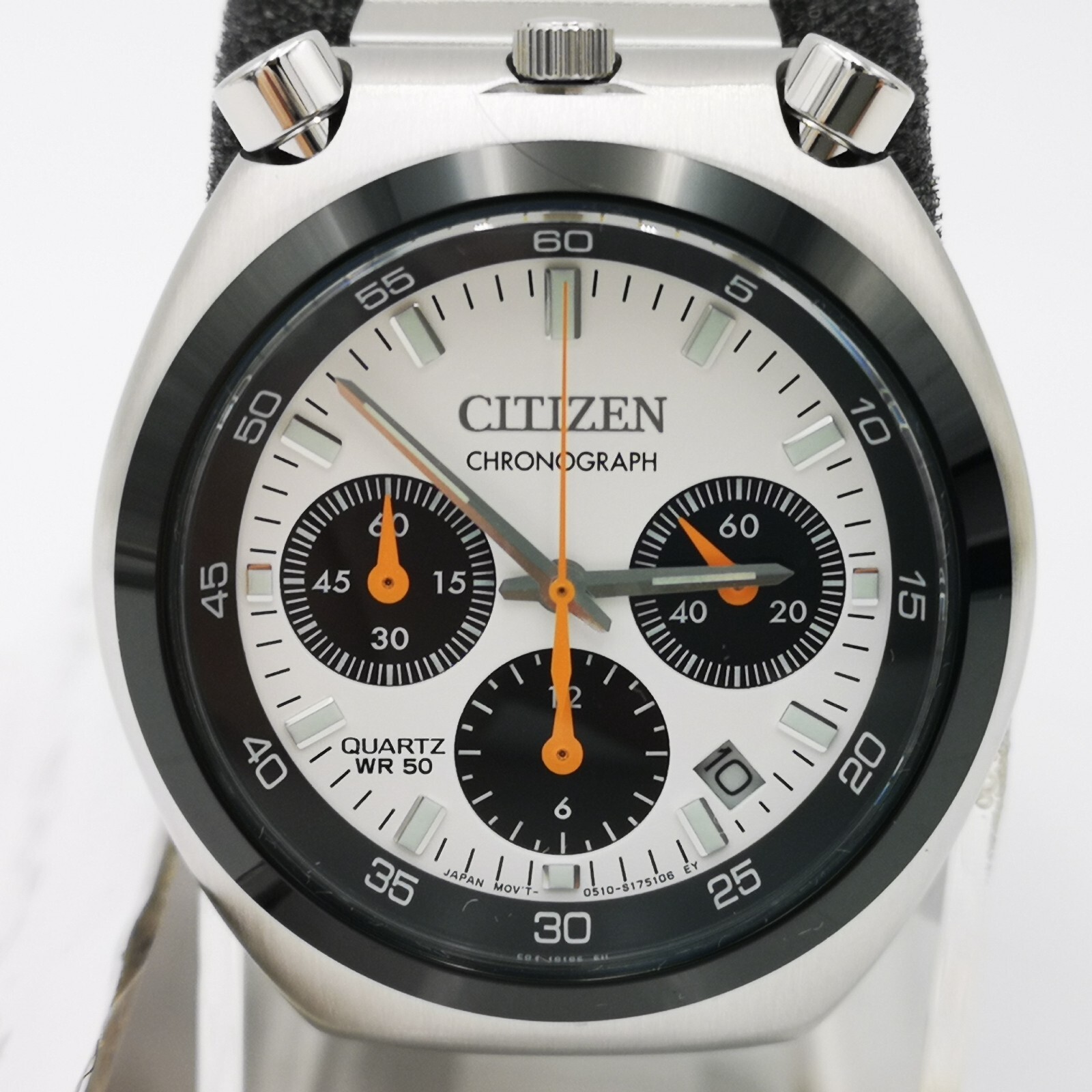 CITIZEN AN3660-81A White Record Lavel Tsuno Chrono Men's Watch New in Box CITIZEN AN3660-81A White Record Lavel Tsuno Chrono Men's Watch New in Box