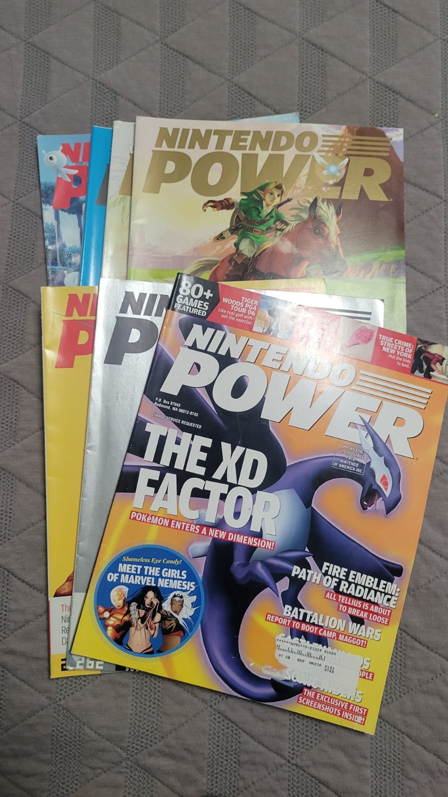 Nintendo Power Magazine Lot of 7 Issues Pokémon Zelda Kingdom Hearts Sonic Used