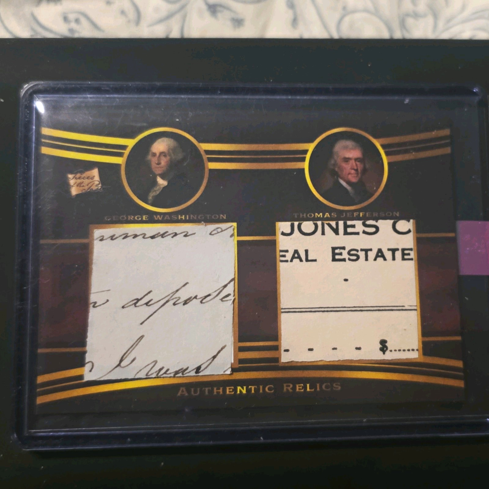 2022 Pieces Of The Past Authentic Dual Handwritten Relic George Washington 2022 Pieces Of The Past Authentic Dual Handwritten Relic George Washington