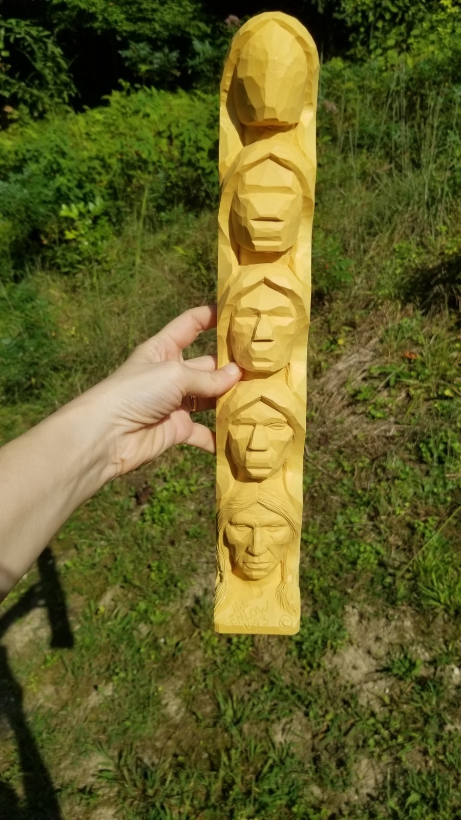 Vintage H.L. Enlow Wood Spirit Resin 17