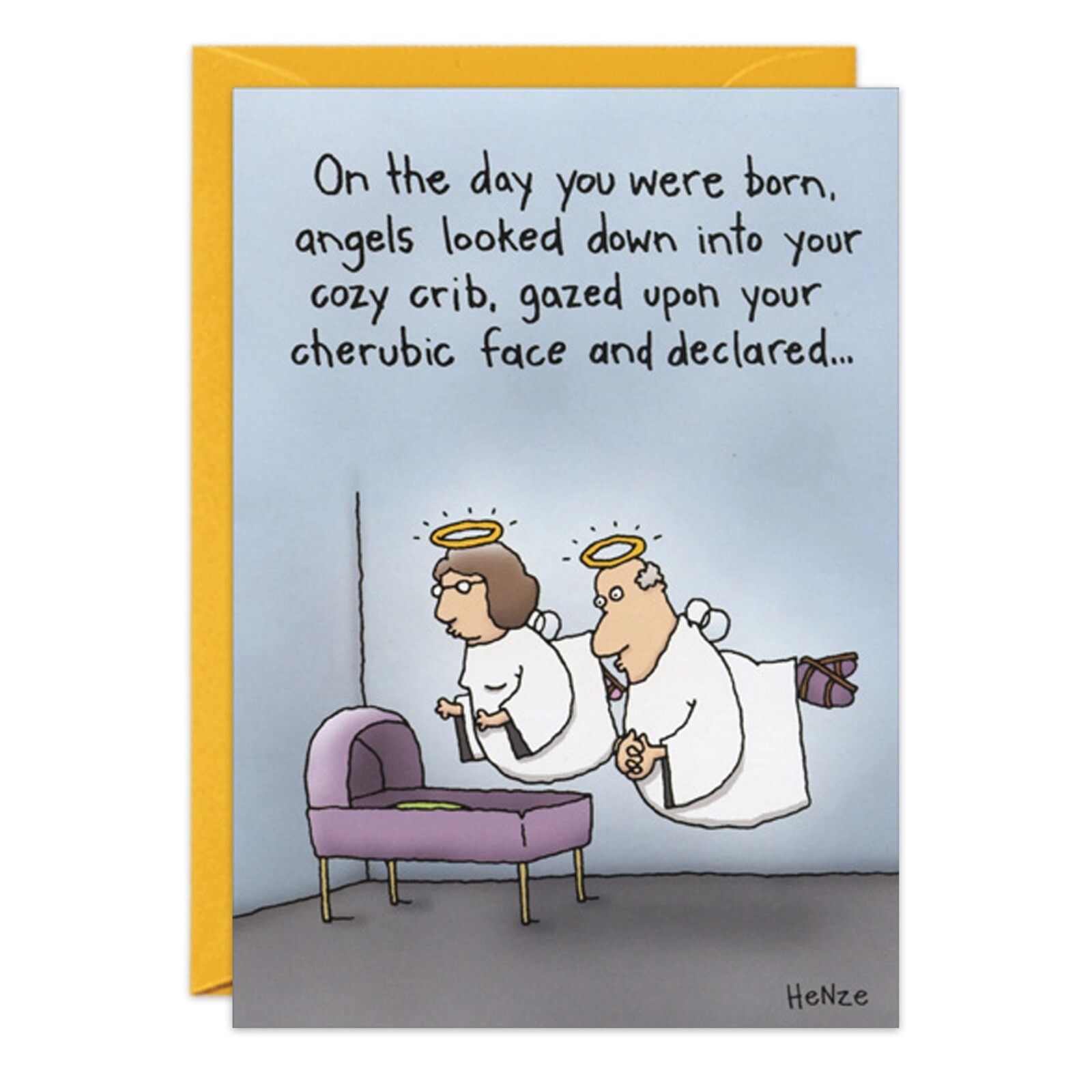Humor Funny Angels Birthday Card - 8402 Friend Her Him Oatmeal Studios 
