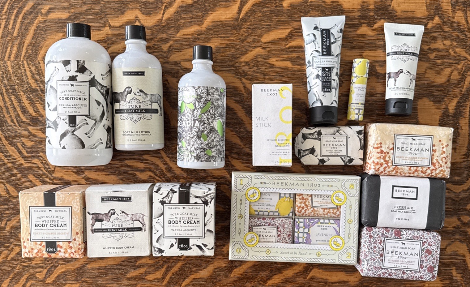 HUGE Lot of Beekman 1802 Products - Soaps, Lotions Hand Creams, Deodorant… - NEW